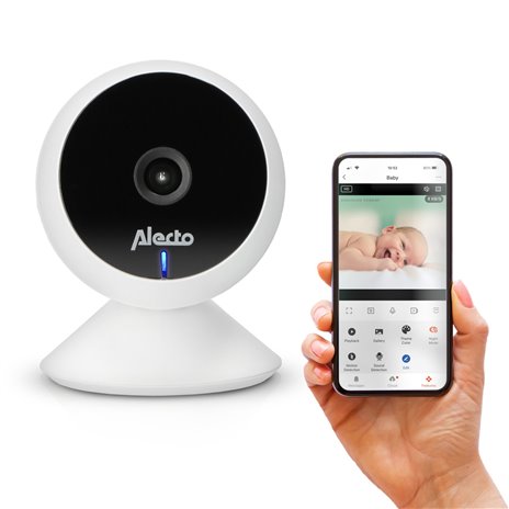 Alecto WLAN-Babyphone mit Kamera Weiß