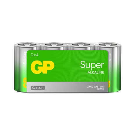 1x4 GP Super Alkaline 1,5V D Mono LR20