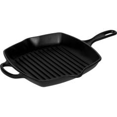 Le Creuset bistecchiera ghisa Quad. nero 26 cm