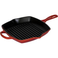 Le Creuset bistecchiera ghisa Quad. rosso ciliegia 26 cm
