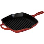 Le Creuset bistecchiera ghisa Quad. rosso ciliegia 26 cm