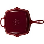 Le Creuset bistecchiera ghisa Quad. rosso ciliegia 26 cm