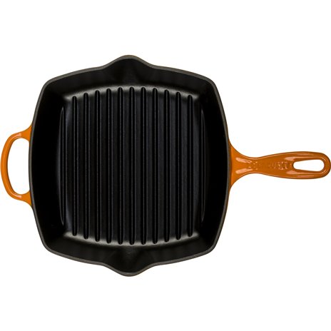 Le Creuset bistecchiera ghisa Quad. rosso 26 cm