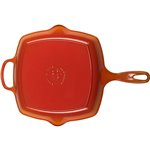 Le Creuset bistecchiera ghisa Quad. rosso 26 cm
