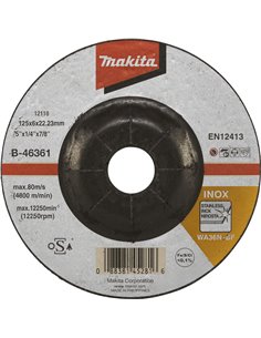 Makita disco abrasivo 125x6mm INOX