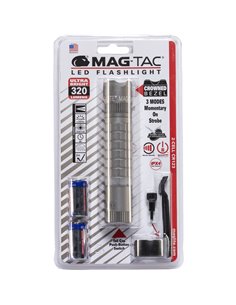 Maglite Mag-Tac crowned bezel torcia elettrica grigio