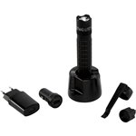 Maglite Mag-Tac ricaricabile crowned bezel nero