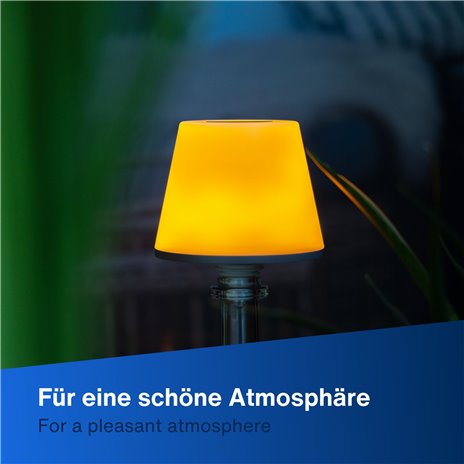 REV LED Flaschenleuchte mit Akku Lamprusco Flame warmweiß