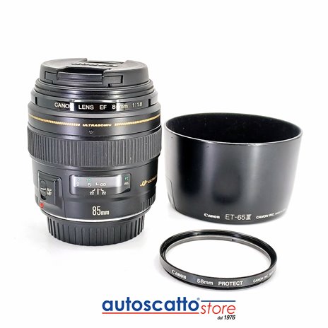 Canon EF 85/1,8 + Paraluce ET65 III + Filtro Canon UV
