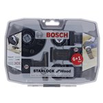 Bosch Best of Wood Starlock-Set per legno e metallo 7 pz.