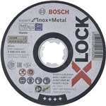 Bosch X-LOCK mola da taglio 115X1mm INOX diritta