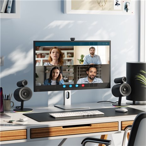 Alogic Clarity Pro Touch 27  UHD 4K Monitor con 65W + 8MP Webcam