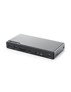 Alogic 14-in-1 USB-C PD DV4 Quad Display Docking Station Space Gr