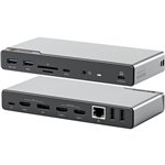Alogic 14-in-1 USB-C PD DV4 Quad Display Docking Station Space Gr