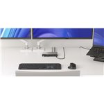 Alogic 14-in-1 USB-C PD DV4 Quad Display Docking Station Space Gr