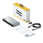 Alogic 14-in-1 USB-C PD DV4 Quad Display Docking Station Space Gr