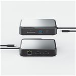 Alogic HDMI Dual 4K Display Docking Station Space Gray