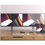 Alogic HDMI Dual 4K Display Docking Station Space Gray