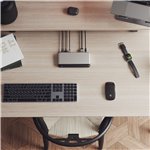 Alogic 100W USB-C DX2Pro Dual 4K Display Docking Station Space Gr