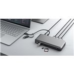 Alogic 100W USB-C DX3 Triple 4K Display Docking Station Space Gr