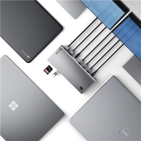 Alogic Blaze Thunderbolt 4 Dual 4K Docking Station Space Gray