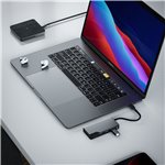 Alogic Fusion Core USB-C 5-Port Hub Space Gray