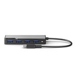 Alogic Fusion Swift USB-C 4-Port Hub Space Gray