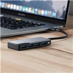 Alogic Fusion Swift USB-C 4-Port Hub Space Gray