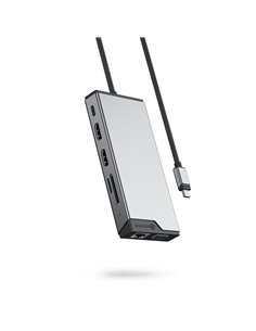 Alogic USB-C PD DV3 Triple Display Docking Station Space Gr