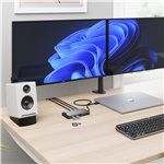 Alogic USB-C PD DV3 Triple Display Docking Station Space Gr