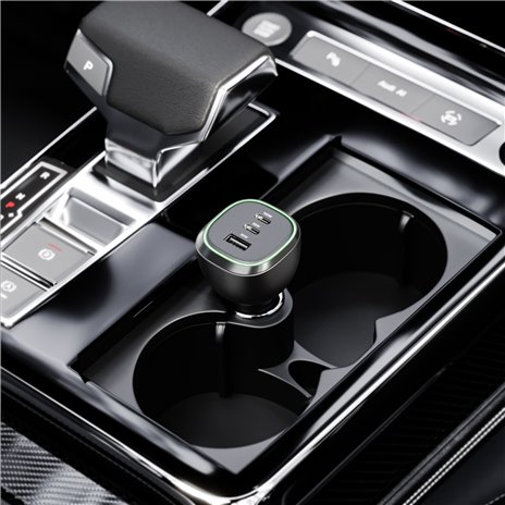 Alogic Rapid Power 165W 3-in-1 Fast Car Charger+cavo 1m