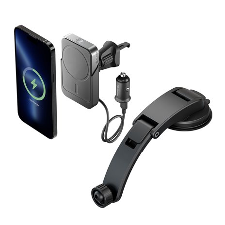 Alogic Matrix+ Magn Wireless Car Powerbank Air Vent + Dash Mount