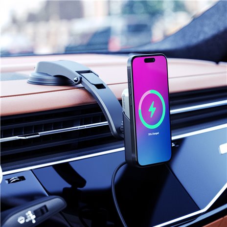 Alogic Matrix+ Magn Wireless Car Powerbank Air Vent + Dash Mount