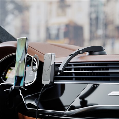 Alogic Matrix+ Magn Wireless Car Powerbank Air Vent + Dash Mount