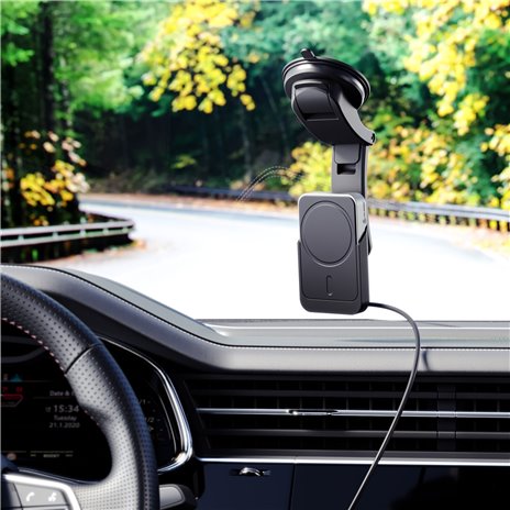 Alogic Matrix+ Magn Wireless Car Powerbank Air Vent + Dash Mount