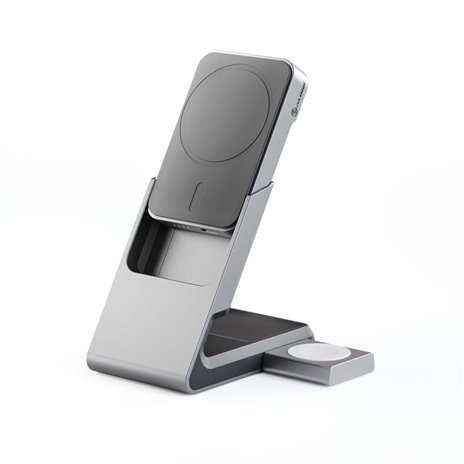 Alogic Matrix+ 3-in-1 Magnetic Charger+Power Bank+AW Puk grigio