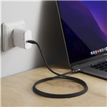 Alogic Fusion USB-C a USB-C 3.2 4K cavo 1m nero Space Gray