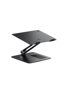 Alogic Elite Aluminum Laptop Stand Wireless Charger Black