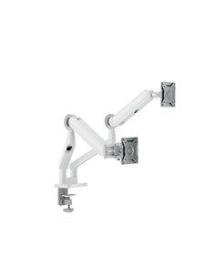 Alogic Glide Flexible Dual Arm Monitor Mount 17-35 White