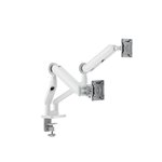 Alogic Glide Flexible Dual Arm Monitor Mount 17-35 White