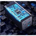 Conceptronic OZUL06BE 6 porte 200W USB-C caricabatt.