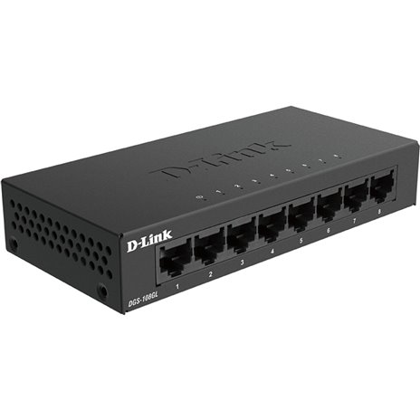 D-Link DGS-108GL/E 8-Port Layer2 Gb Light ne. senza IGMP
