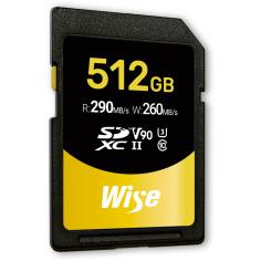 Wise SDXC UHS-II V90       512GB R:290MBs / W:260MBs   WI-SD-N512 2