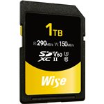 Wise SDXC UHS-II V60         1TB R:290MBs / W:150MBs  WI-SD-S1024