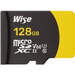 Wise microSDXC UHS-II V60  128GB R:290MBs / W:100MBs  WI-MSD-S128