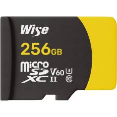 Wise microSDXC UHS-II V60  256GB R:290MBs / W:100MBs  WI-MSD-S256