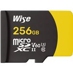 Wise microSDXC UHS-II V60  256GB R:290MBs / W:100MBs  WI-MSD-S256
