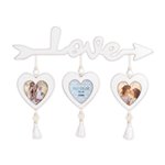 ZEP Delia                  3x9x9 Holz weiß Drei Herzen      RE366