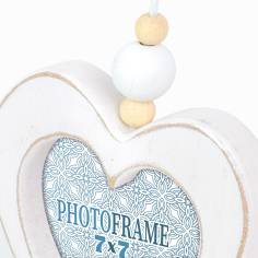 ZEP Delia                  3x9x9 Holz weiß Drei Herzen      RE366 2