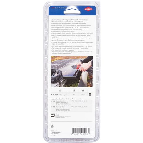 KNIPEX PreciForce Crimpzange f. MC4 / EVO2